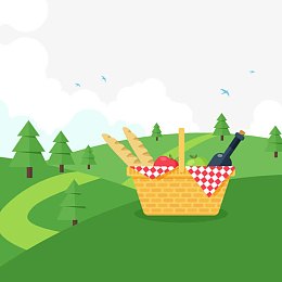 卡通促销推广主图背景免费下载