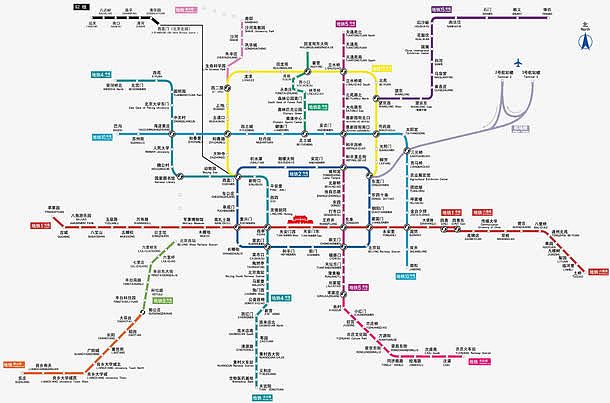 北京地铁线路图