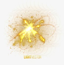 黄色光点背景装饰