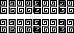 中式复古3D花纹边框回纹边框