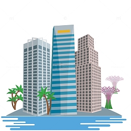 矢量建筑房子