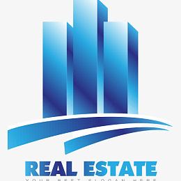 个性房地产公司logo设计矢量图