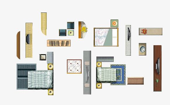 室内家具平面素材_室内家具平面图片元素-觅元素