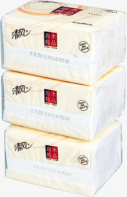 清风原木纯品包装纸巾