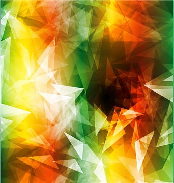 缤纷炫彩几何三角菱形背景图案图