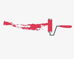 矢量油漆笔刷效果