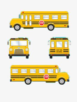 校车矢量图