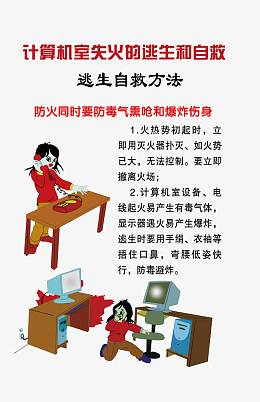 校园安全 计算机失火逃生和自救
