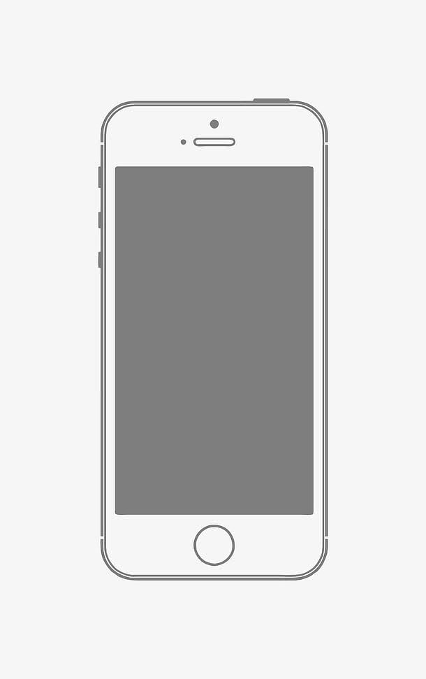 矢量iphone手机线框素材