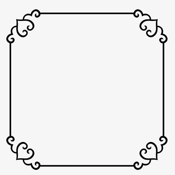 边框古典黑色线框艺术