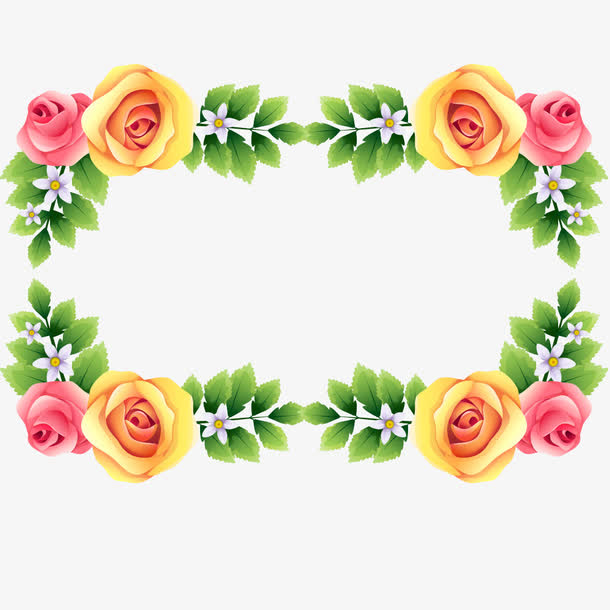 边框唯美花边相框线框