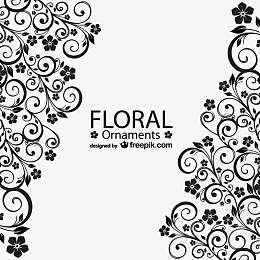 欧式古典线条花纹矢量素材免费下