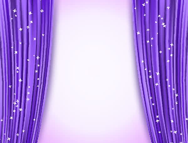 紫色幕布