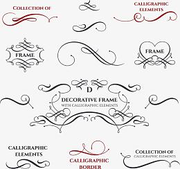 矢量古典花纹素材