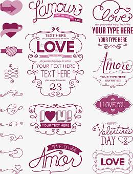 花纹边框设计矢量素材