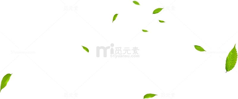 绿色清新春天环保树叶