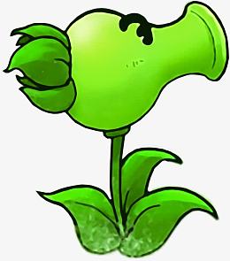 绿色卡通植物大战僵尸造型
