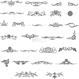 欧式古典证书花纹设计矢量素材