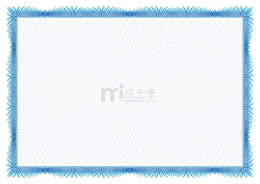 精美欧式花纹花边证书矢量素材