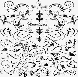 矢量古典花纹素材