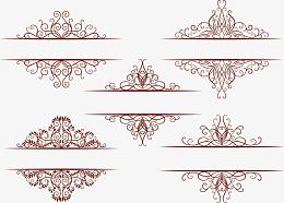 矢量古典花纹素材