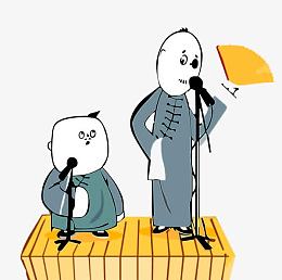 手绘相声人物