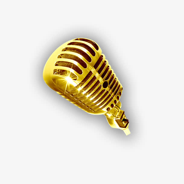 唯美金色麦克风
