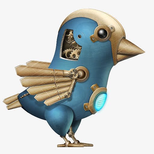 蒸汽朋克推特鸟令人惊叹的微博鸟