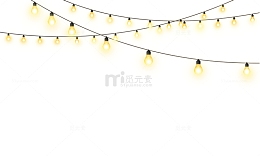 灯串照明免抠素材