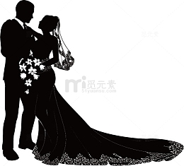 婚礼剪影素材