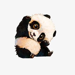 大熊猫可爱表情图素材图片