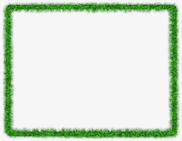绿色草本边框