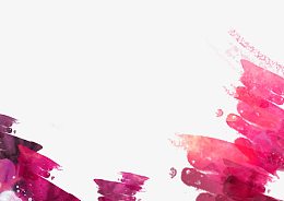 红色涂抹效果元素