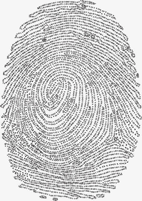 创意指纹设计矢量素材