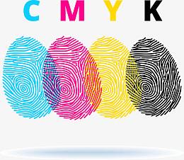 cmyk指纹矢量