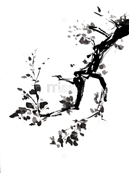 水墨树枝