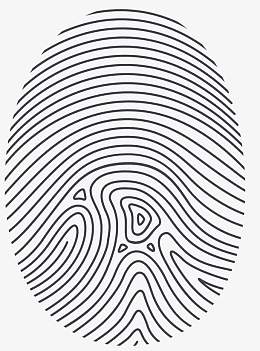 矢量手绘指纹