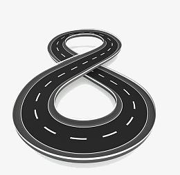 8字型公路矢量