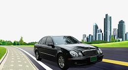 建筑公路汽车背景素材