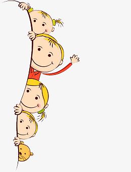 六一儿童节卡通女孩边框侧边装饰
