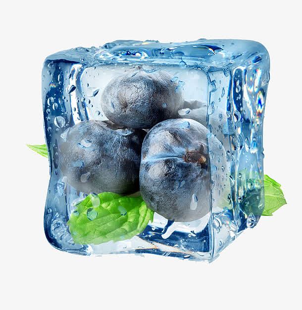 冰冻蓝莓