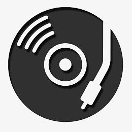 CD音乐球员记录转盘Devine图标