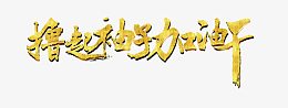 撸起袖子加油干