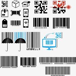 二维码扫描设计矢量素材