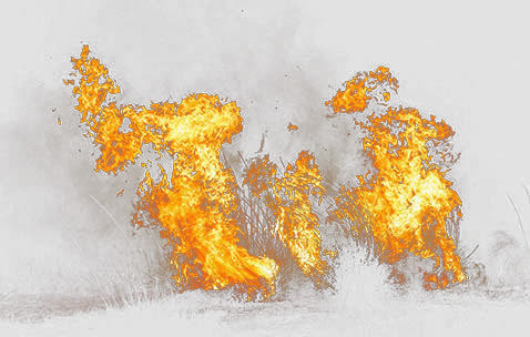 喷火免抠素材