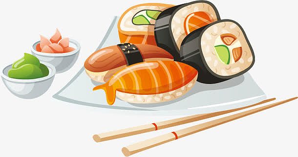 矢量外国美食