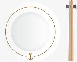 扁平化卡通餐具