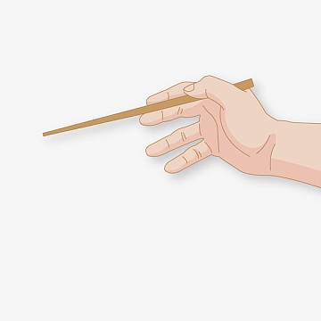 矢量手拿一只筷子aipng卡通拿着筷子的寿司png手拿筷子png卡通拿着