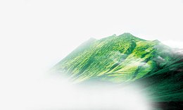绿色的山