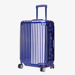 宝蓝色简约拉杆箱